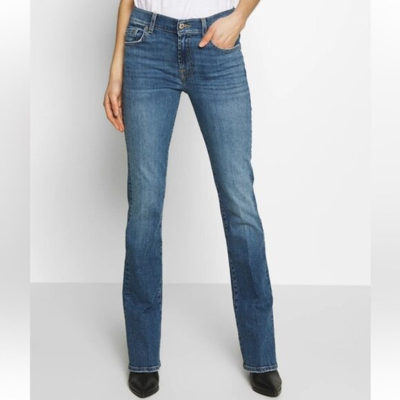 7 For All Mankind Denim - 7 for All Mankind Low Rise Boot Cut Jeans Size 28